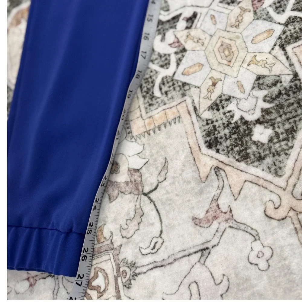 J.‎ Crew Royal Blue Jogger Pants Elastic Waist Zipper Pockets Women's Size 4